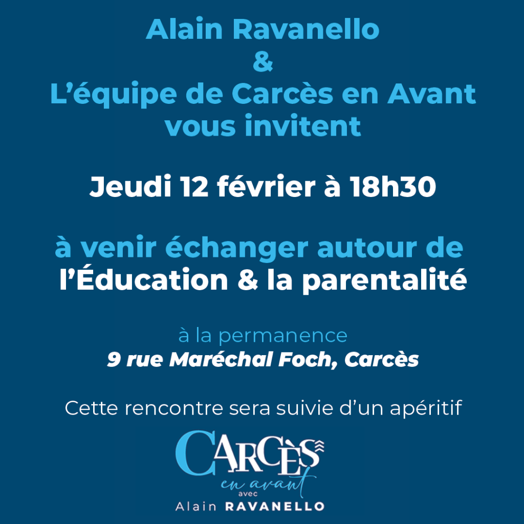 Éducation & parentalité : rendez-vous jeudi 12&nbsp;février